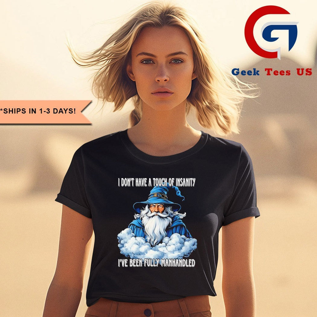 Wizard I don’t have a touch of insanity I’ve been fully manhandled shirt