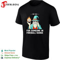 Wizard holding flaming D20 dice big talk for someone in fireball range shirt