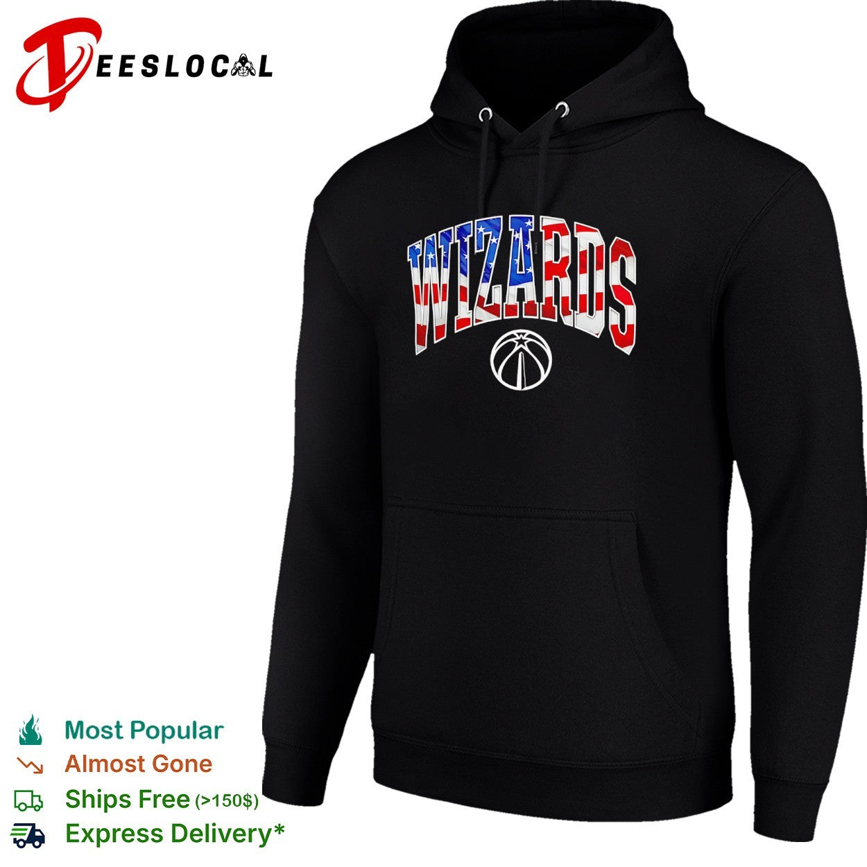 Wizards Washington American Flag Basketball shirt