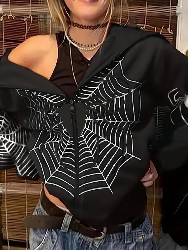 Women's Y2K style hoodie, casual long sleeved pullover, patterned letter print, Spring and Autumn fashion, Casual hooded sweatshirt