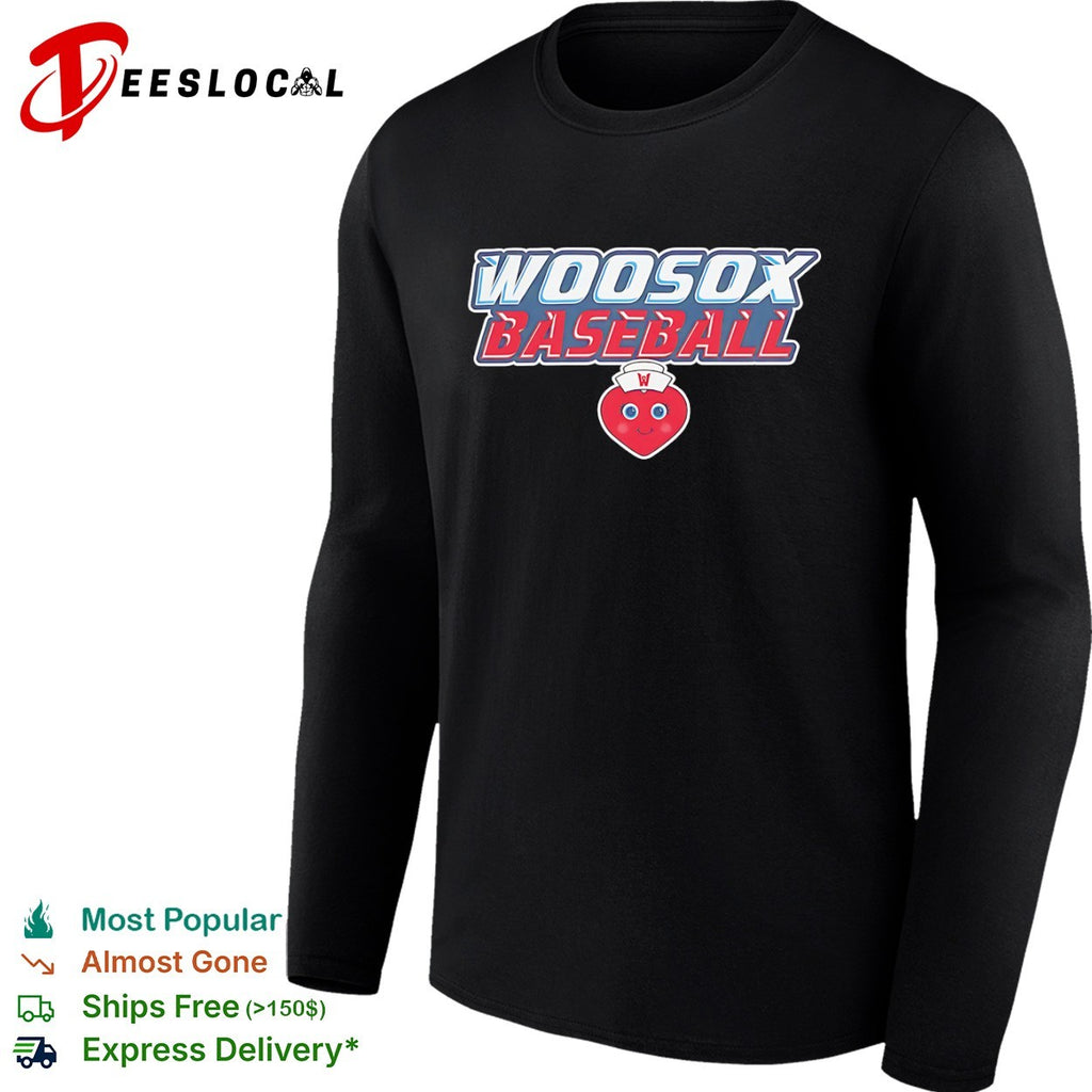 Woosox Baseball Heart Mascot Worcester Red Sox shirt