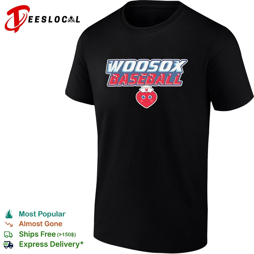 Woosox Baseball Heart Mascot Worcester Red Sox shirt