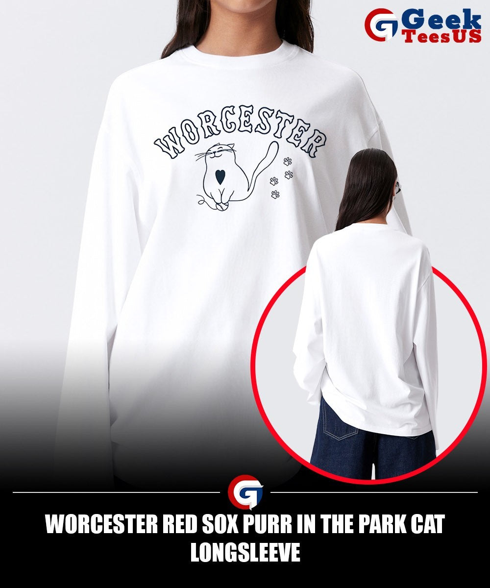 Worcester Red Sox purr in the park cat shirt