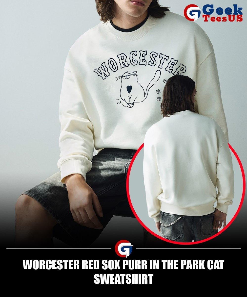 Worcester Red Sox purr in the park cat shirt