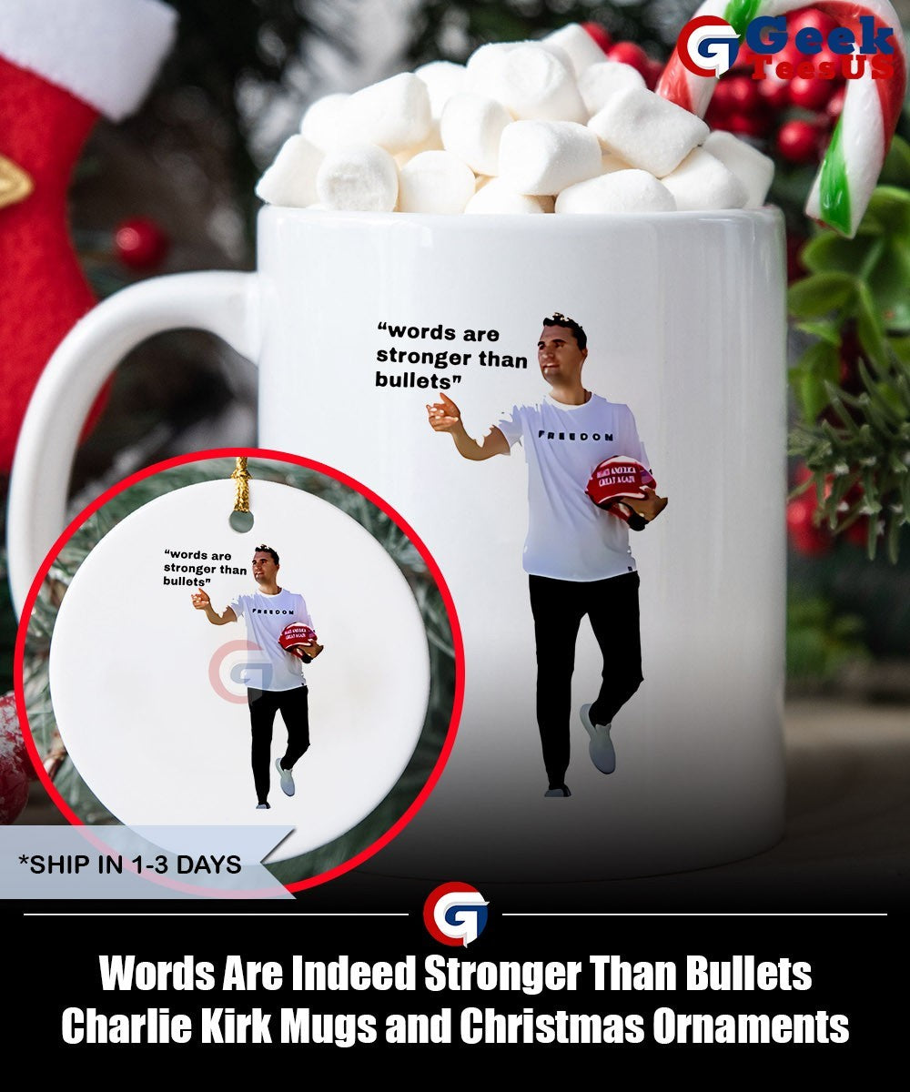 Words Are Indeed Stronger Than Bullets Charlie Kirk shirt