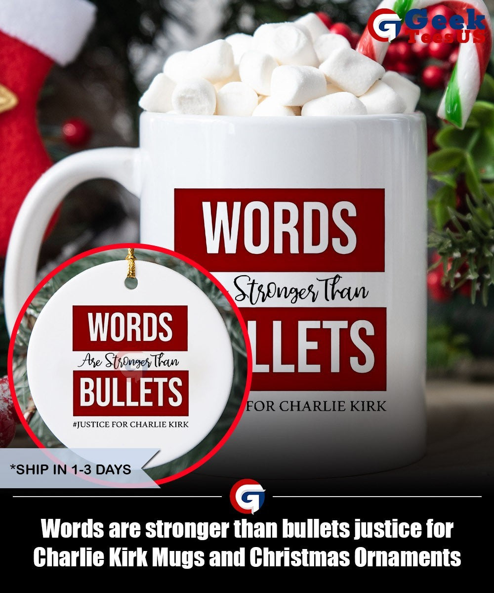 Words are stronger than bullets justice for Charlie Kirk shirt