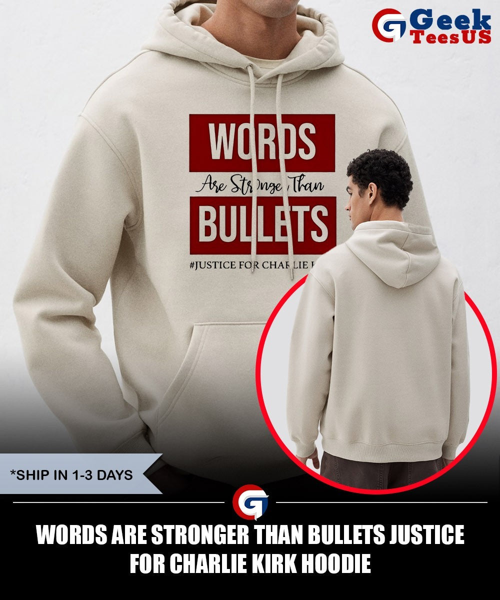 Words are stronger than bullets justice for Charlie Kirk shirt