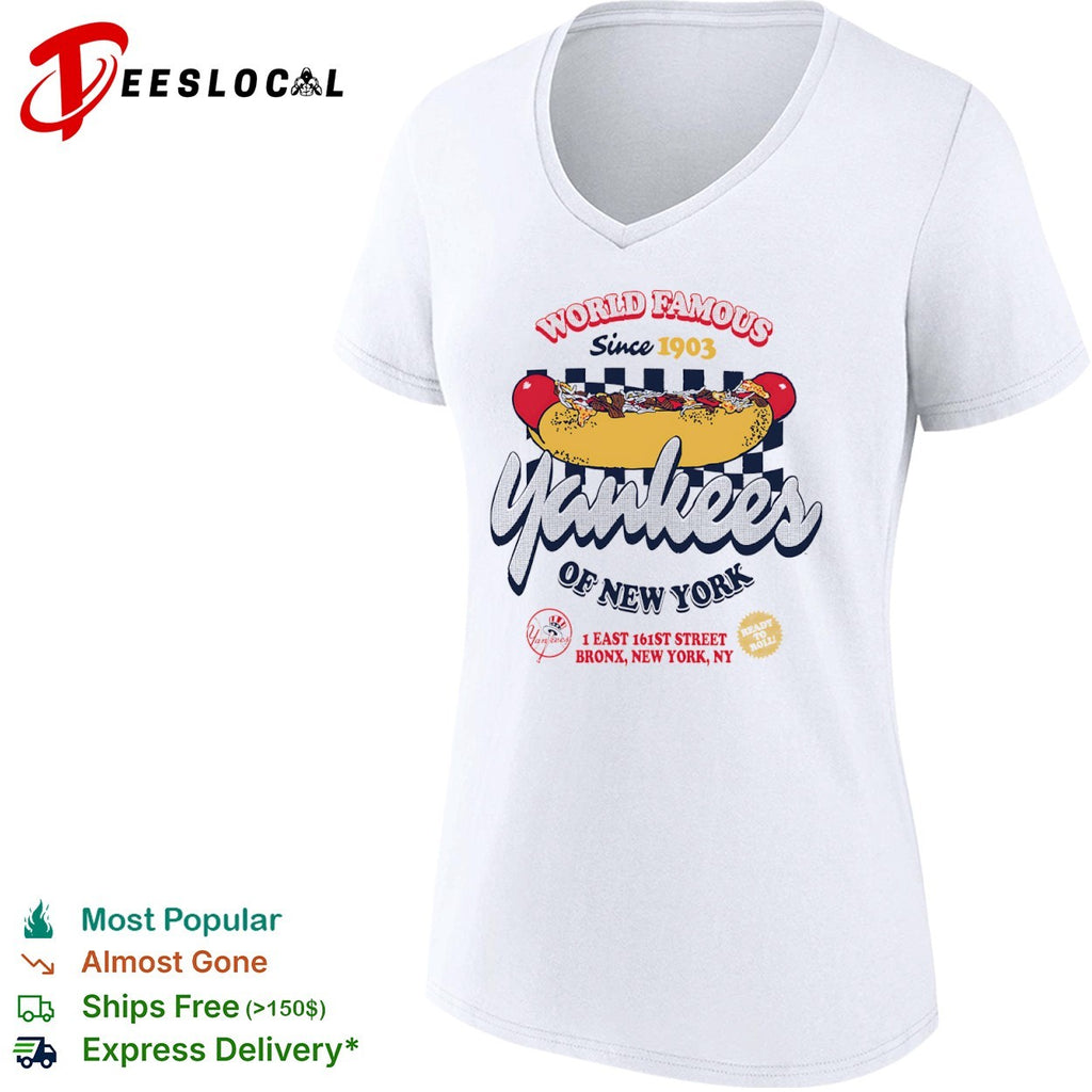 World Famous New York Yankees Since 1903 Hot Dog shirt