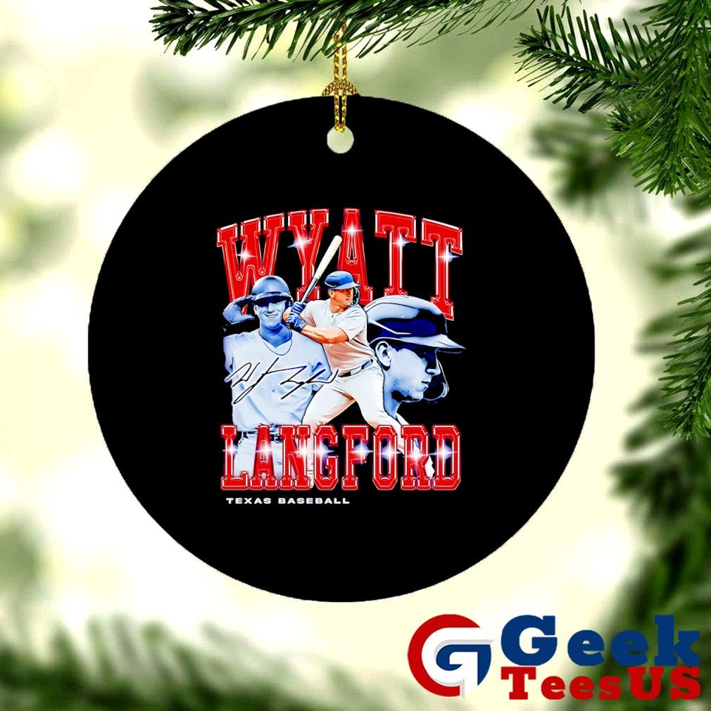 Wyatt Langford Texas Rangers baseball flair signature retro shirt