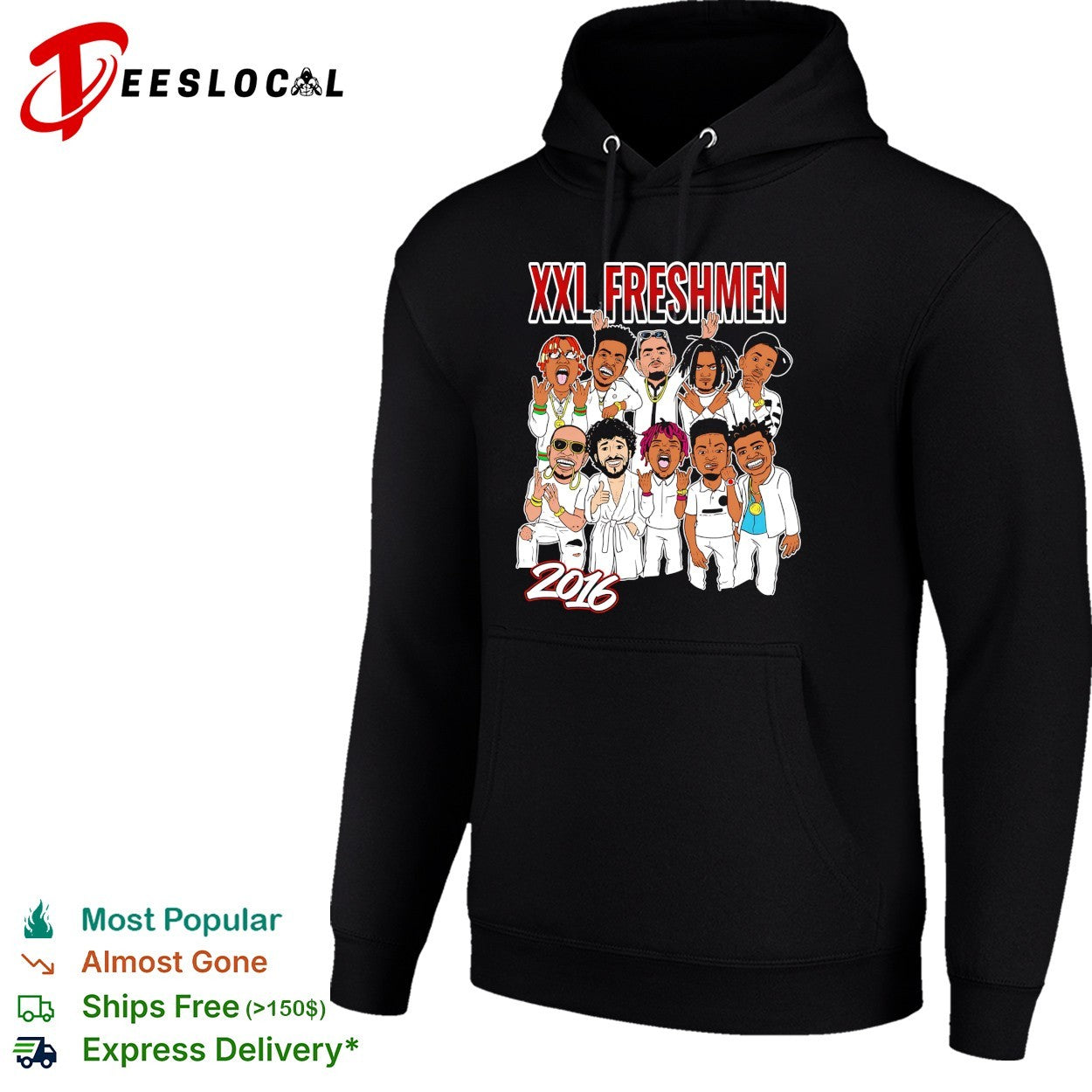 XXL Freshmen 2016 rappers cartoon shirt