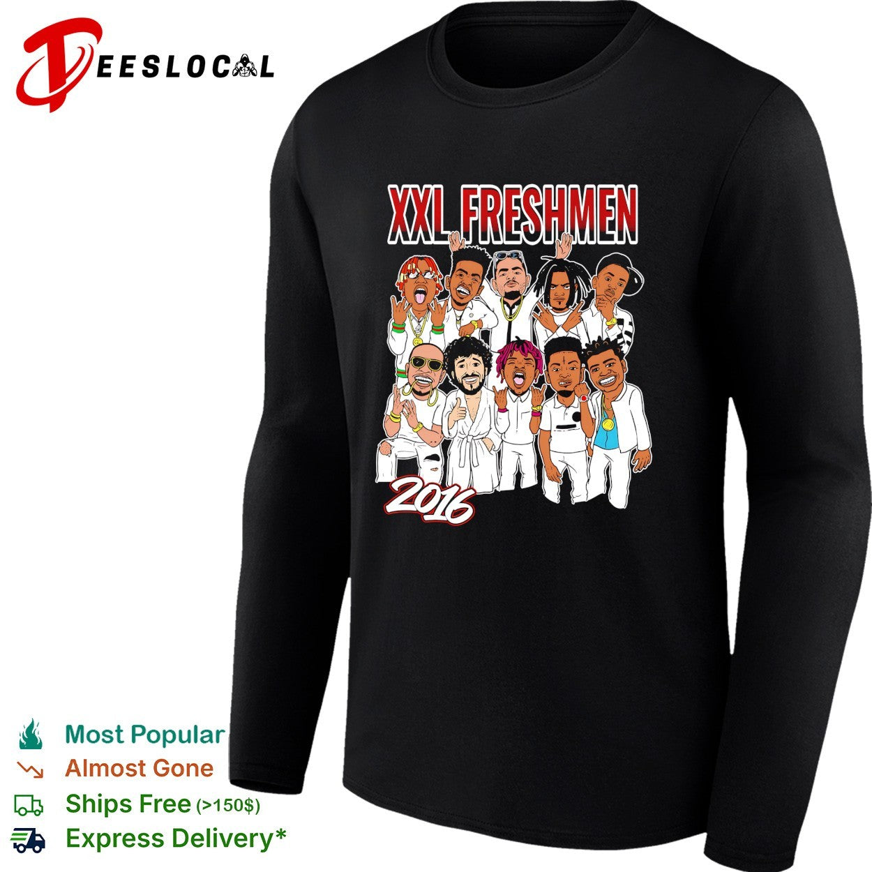 XXL Freshmen 2016 rappers cartoon shirt