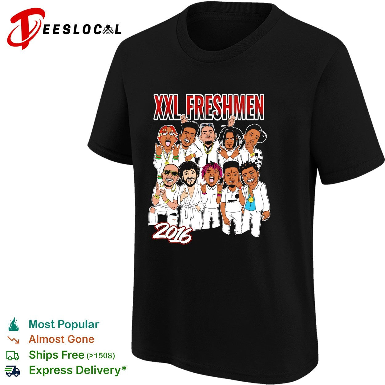 XXL Freshmen 2016 rappers cartoon shirt