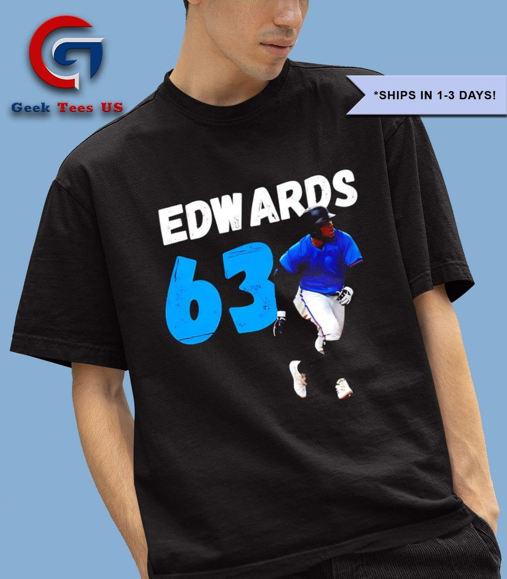 Xavier Edwards No.63 Miami Marlins baseball shirt