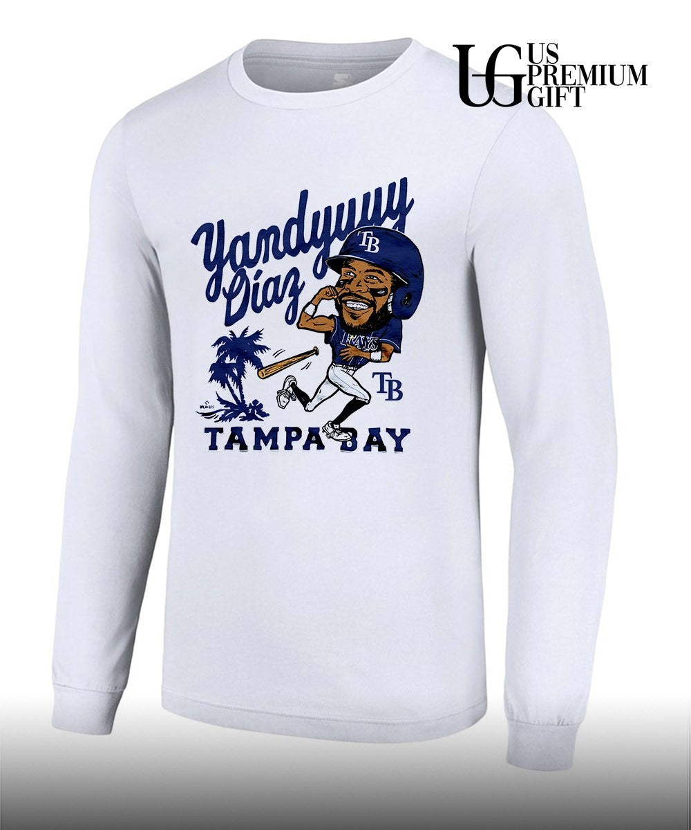 Yandy Díaz Tampa Bay Rays baseball caricature signature shirt