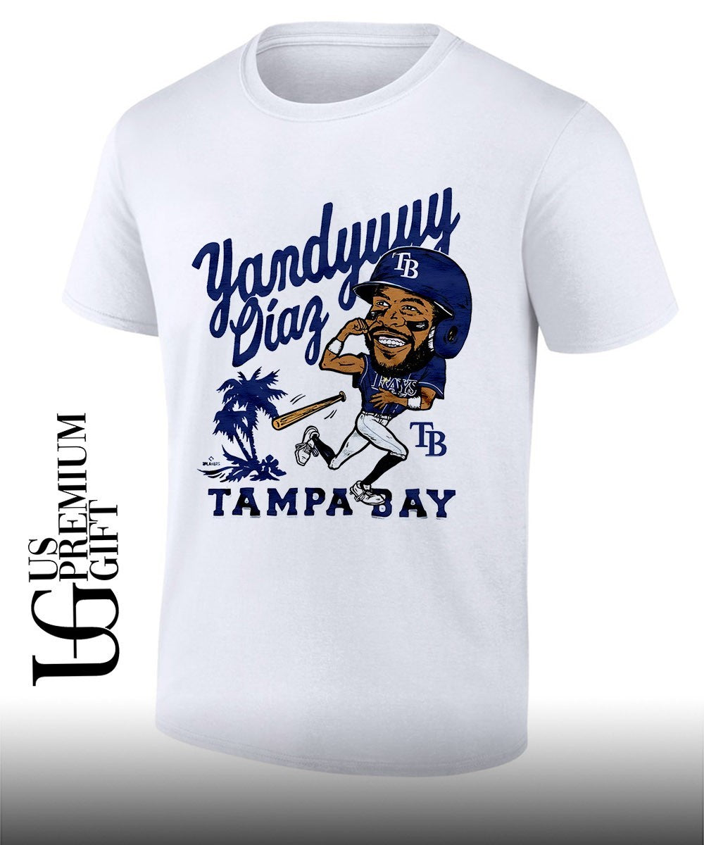 Yandy Díaz Tampa Bay Rays baseball caricature signature shirt
