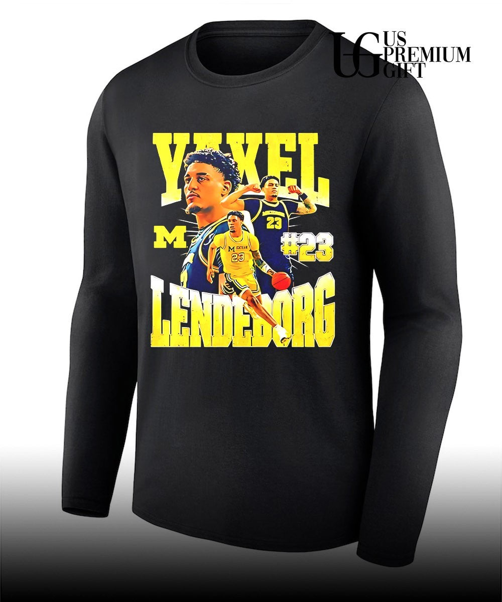 Yaxel Lendeborg 23 Michigan Wolverines men’s basketball Champions graphic shirt