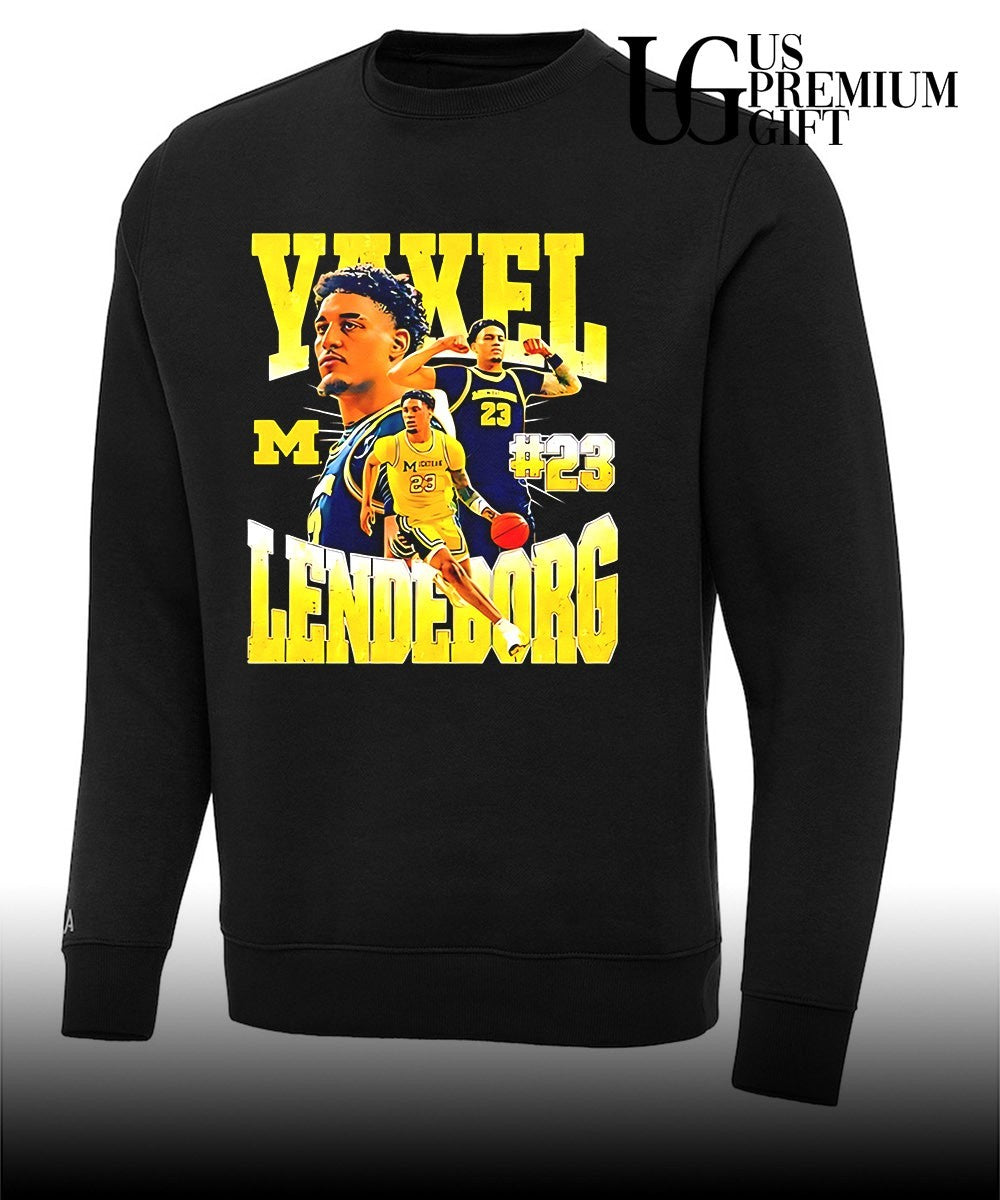 Yaxel Lendeborg 23 Michigan Wolverines men’s basketball Champions graphic shirt