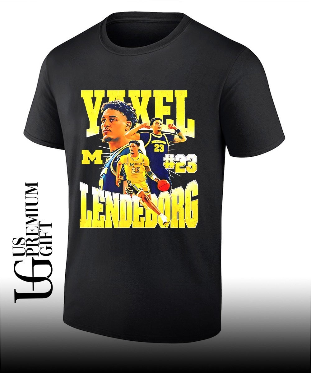 Yaxel Lendeborg 23 Michigan Wolverines men’s basketball Champions graphic shirt