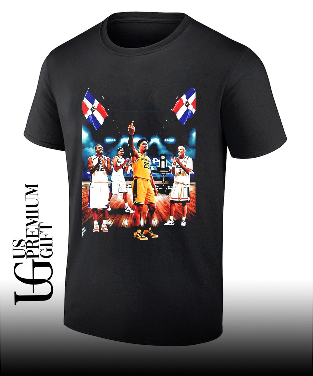 Yaxel Lendeborg Michigan Wolverines basketball National Champions middle finger shirt