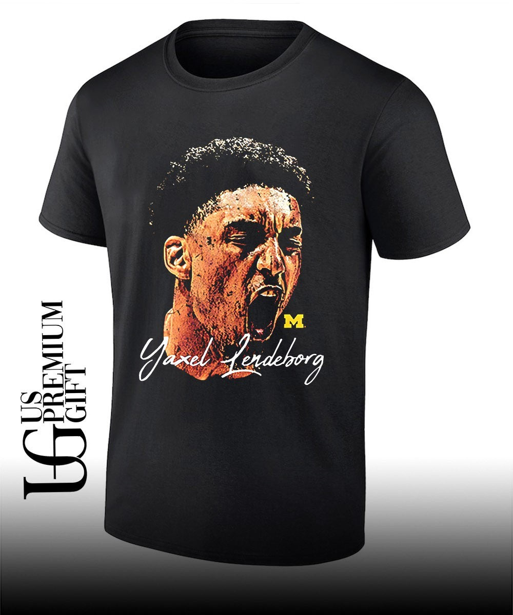 Yaxel Lendeborg scream Michigan Wolverines men’s basketball signature shirt