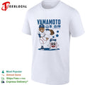 Yoshinobu Yamamoto Los Angeles Dodgers Cartoon Player shirt