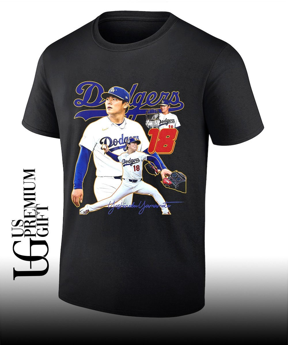 Yoshinobu Yamamoto Los Angeles Dodgers MLB 2026 signature shirt