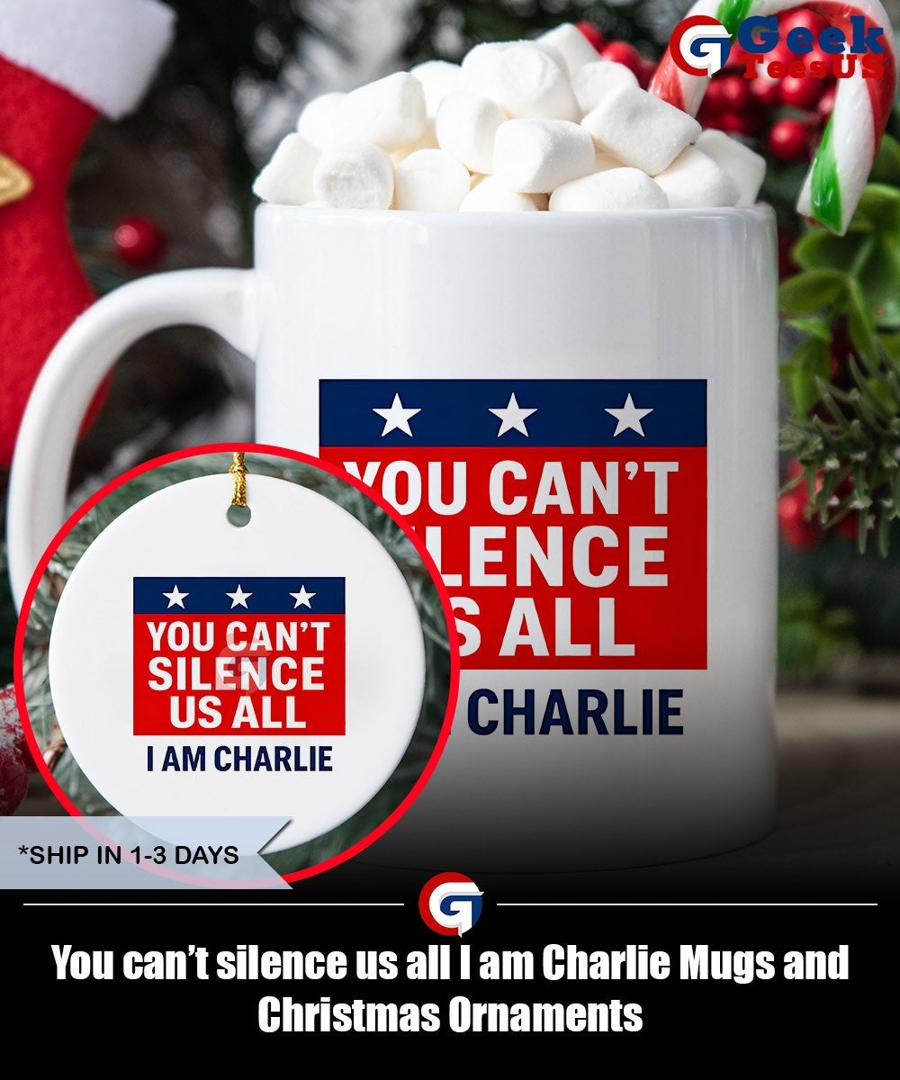 You can’t silence us all I am Charlie shirt