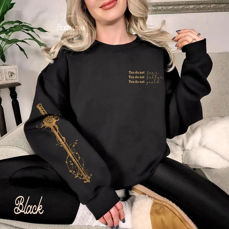 You do not yield sweatshirt, throne Of Glass sweatshirt, Kingdom Of Ash sweatshirt, A Court of Thorns and Roses Court of...