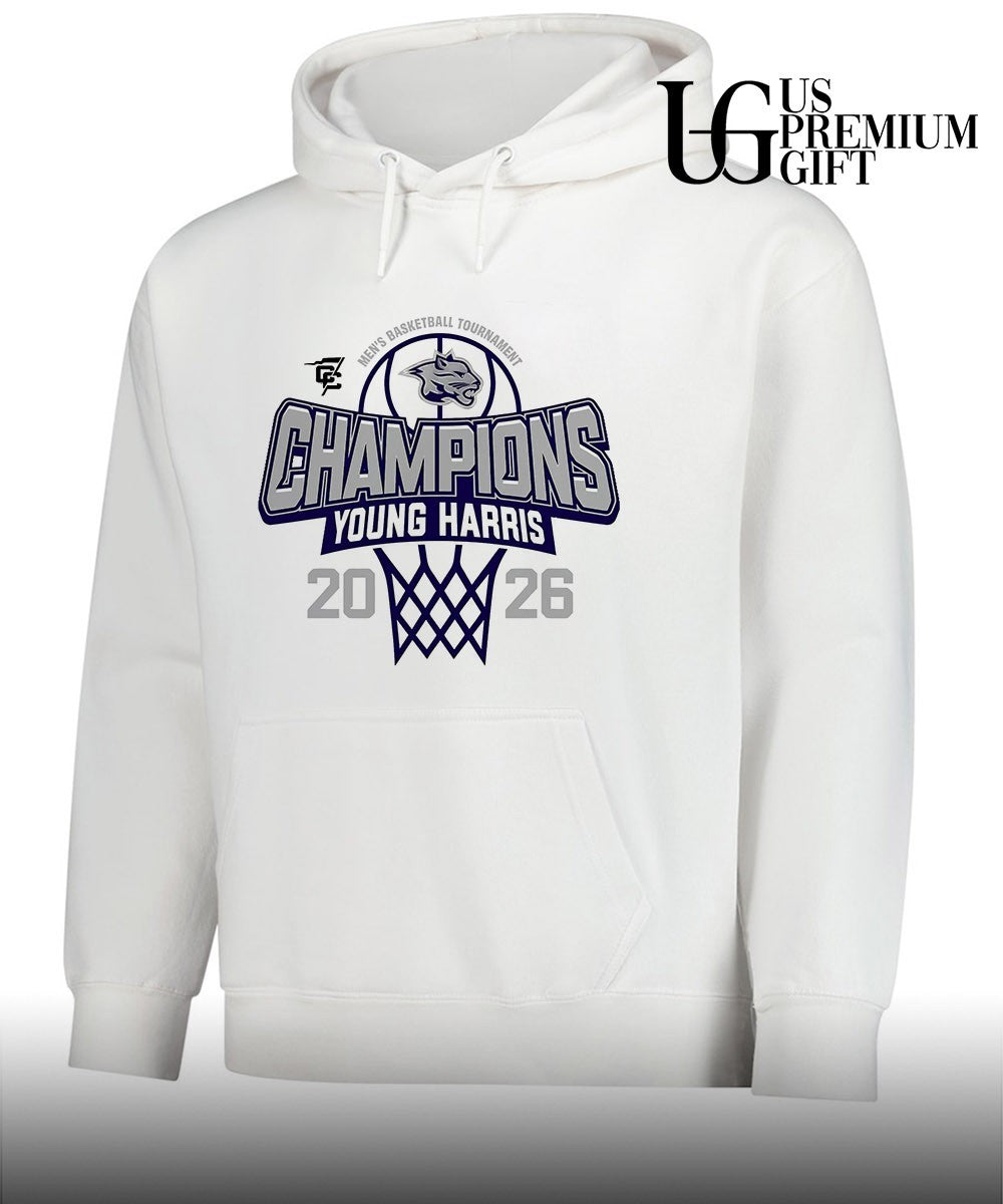 Young Harris College Men’s Basketball 2026 Conference Carolinas Tournament Champions shirt