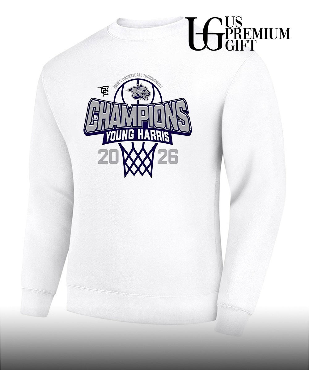 Young Harris College Men’s Basketball 2026 Conference Carolinas Tournament Champions shirt