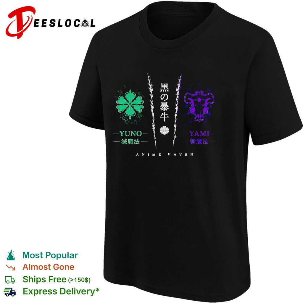 Yuno and Yami Black Bulls Anime Haven shirt