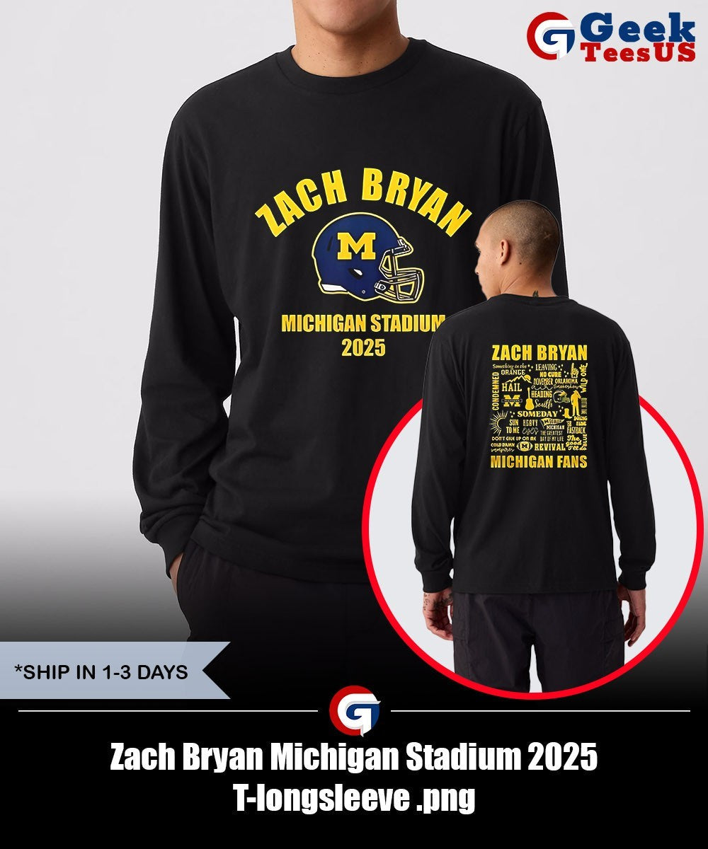 Zach Bryan Michigan Stadium 2025 T-shirt