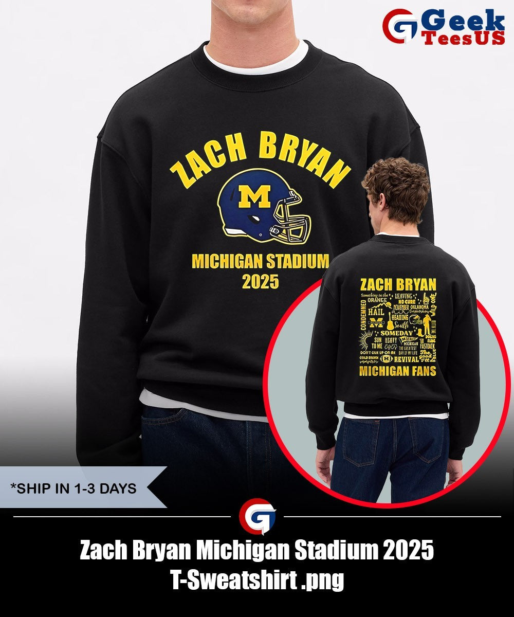 Zach Bryan Michigan Stadium 2025 T-shirt