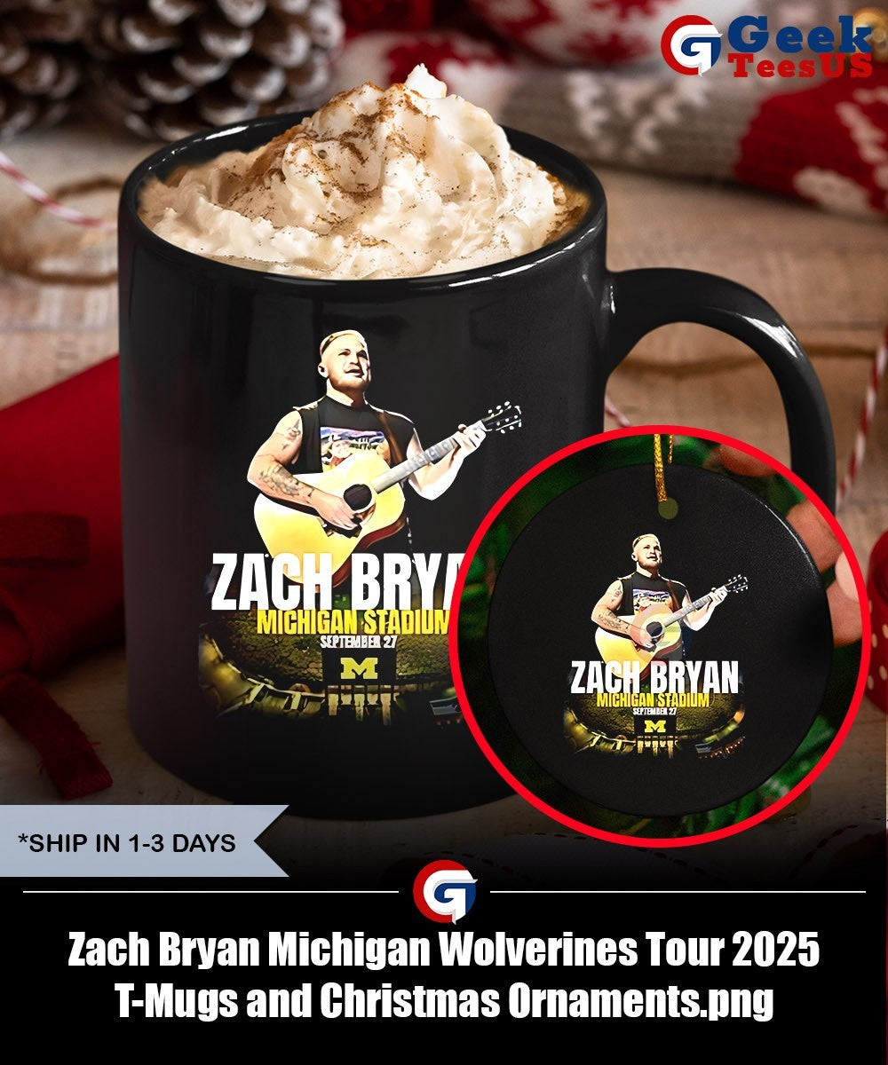 Zach Bryan Michigan Wolverines Tour 2025 T-shirt