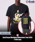 Zach Bryan Michigan Wolverines Tour 2025 T-shirt