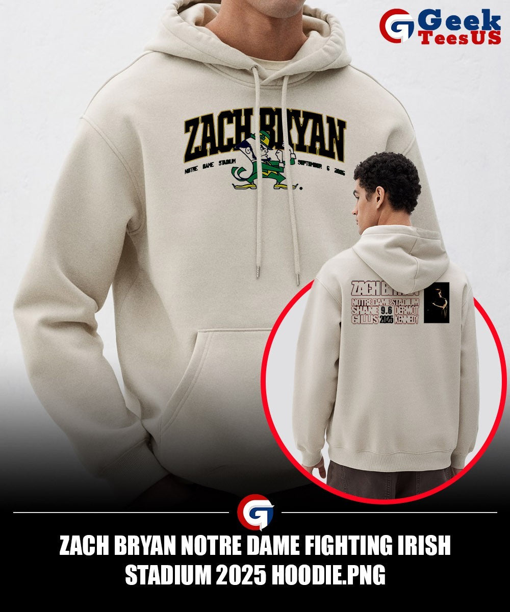 Zach Bryan Notre Dame Fighting Irish Stadium 2025 shirt