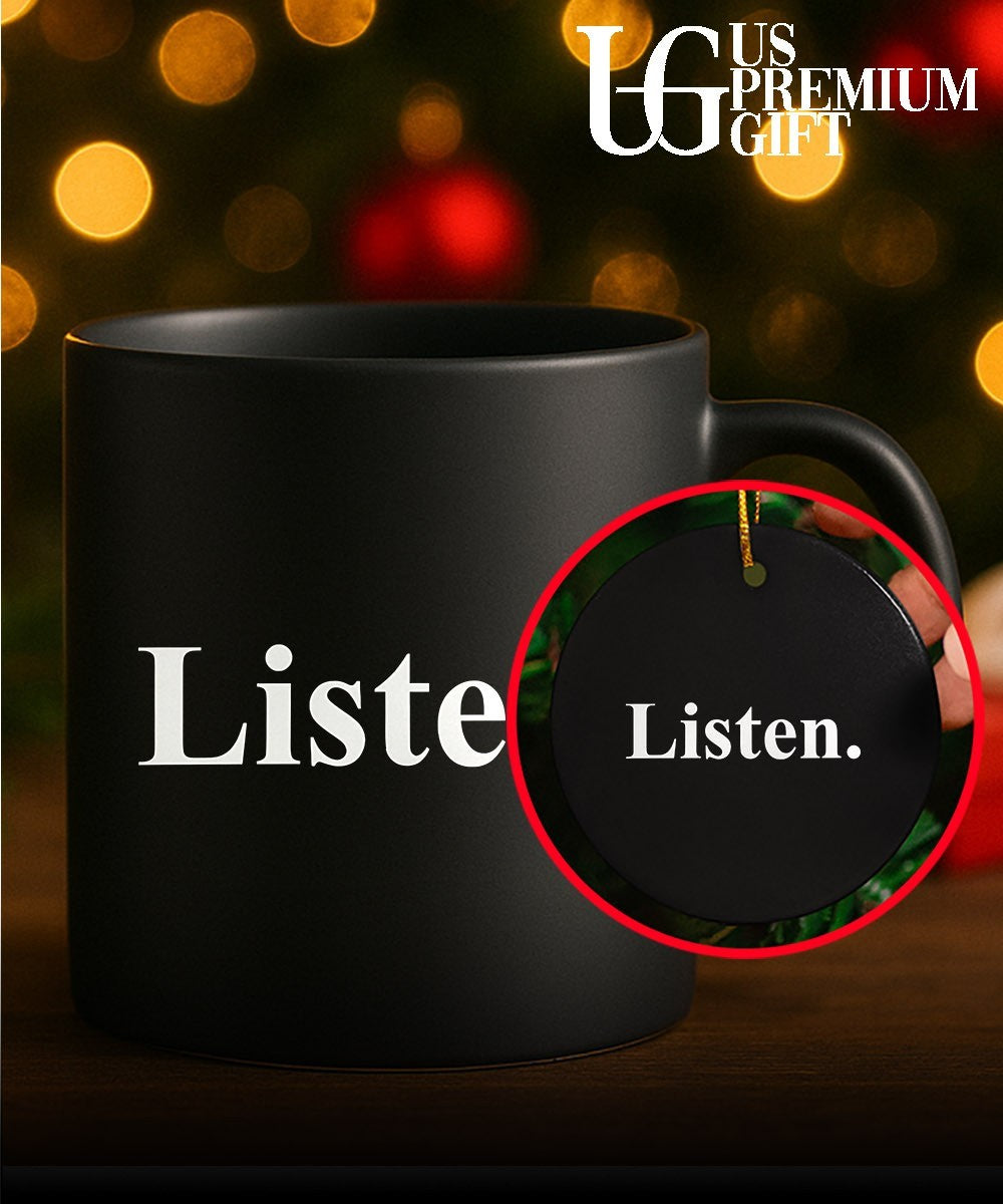Zak Butters wearing Listen shirt