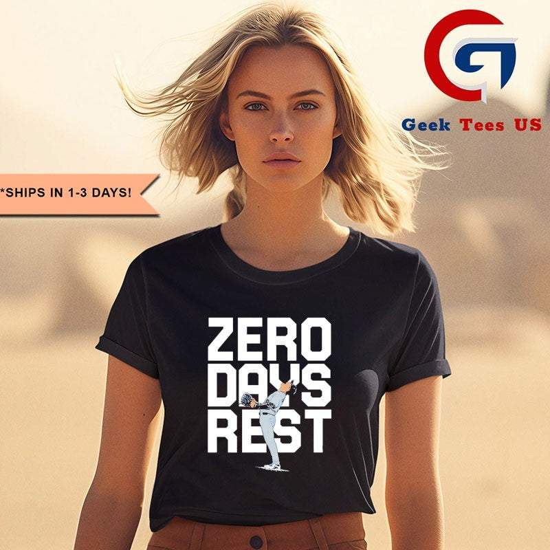 Zero Days Rest Yoshinobu Yamamoto player Los Angeles Dodgers MLB shirt