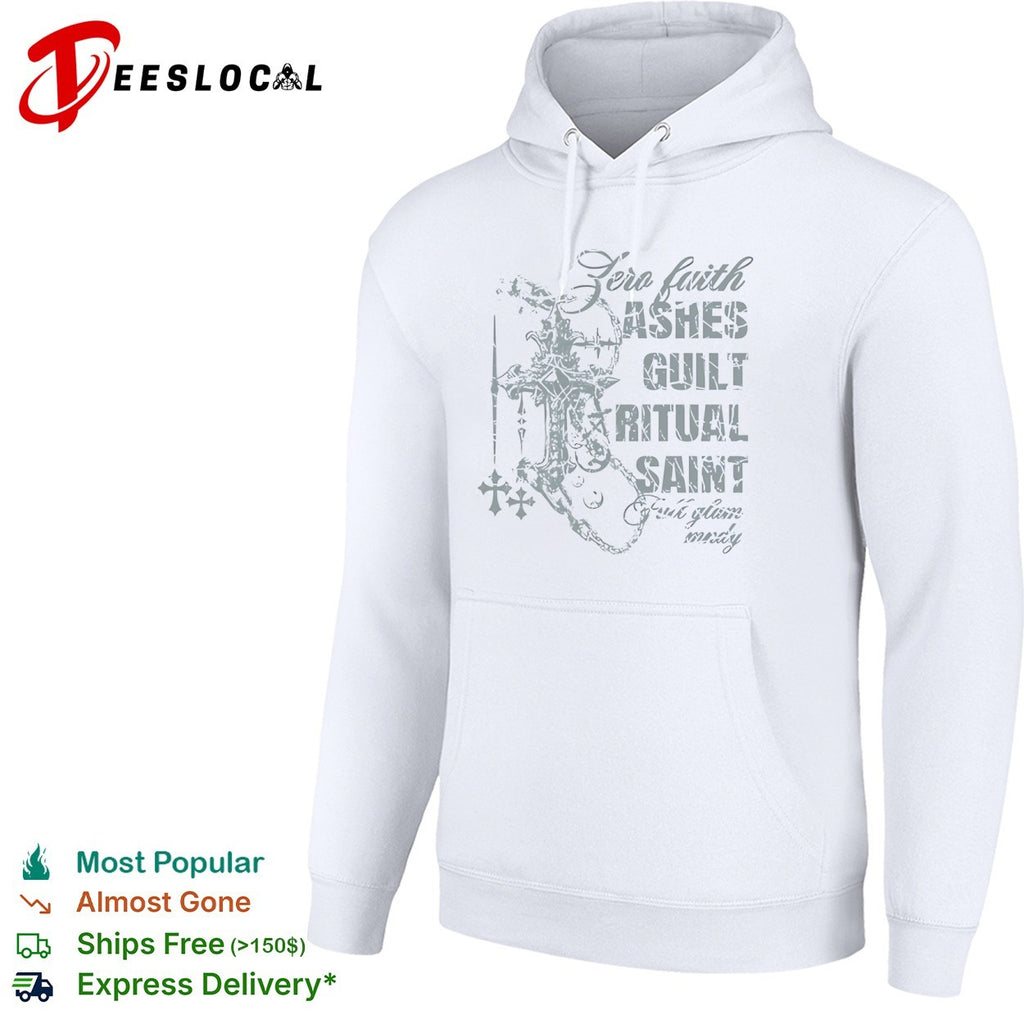 Zero Faith Ashes Guilt Ritual Saint Distressed shirt