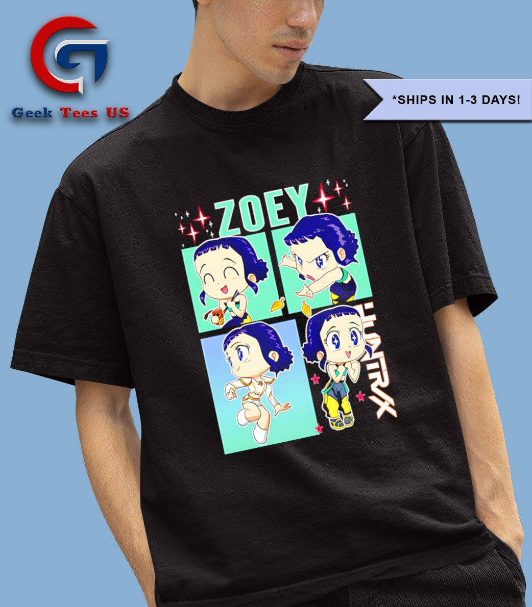 Zoey Kpop Demon Hunters chibi shirt