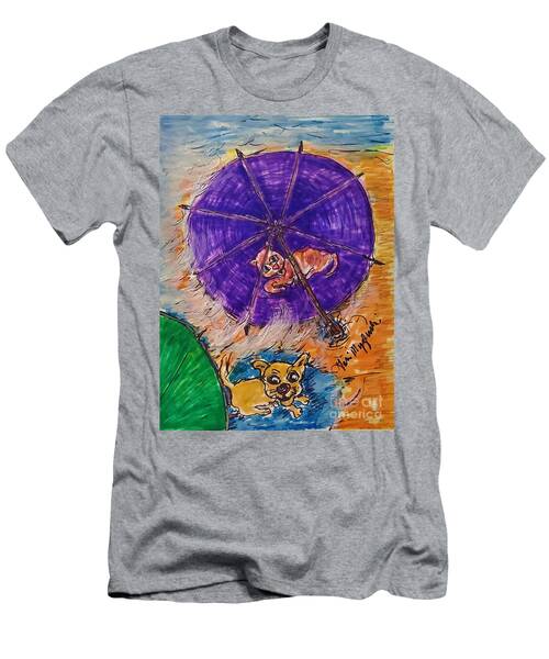 A Dog And A Cat At The Beach T-Shirt