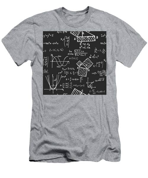 Mathematical Chalkboard with Formulas T-Shirt