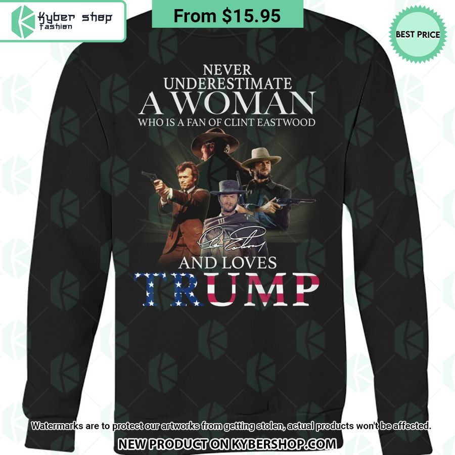 A Woman Who Is A Fan Of Clint Eatswood and Loves Trumps T Shirt