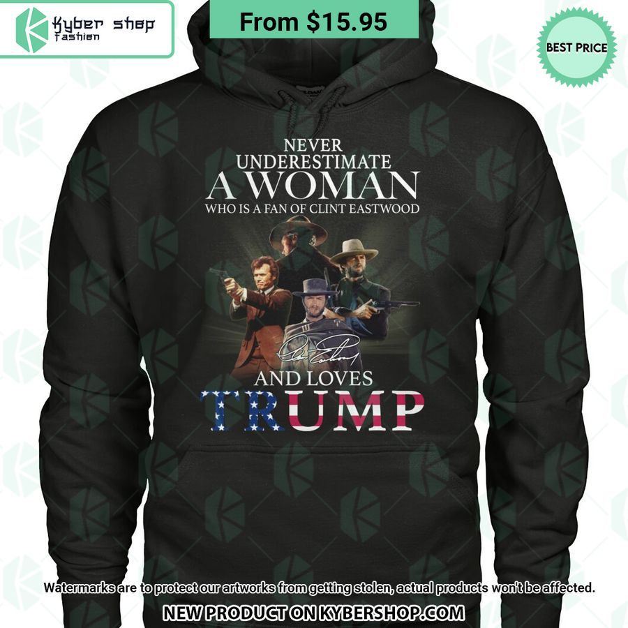 A Woman Who Is A Fan Of Clint Eatswood and Loves Trumps T Shirt