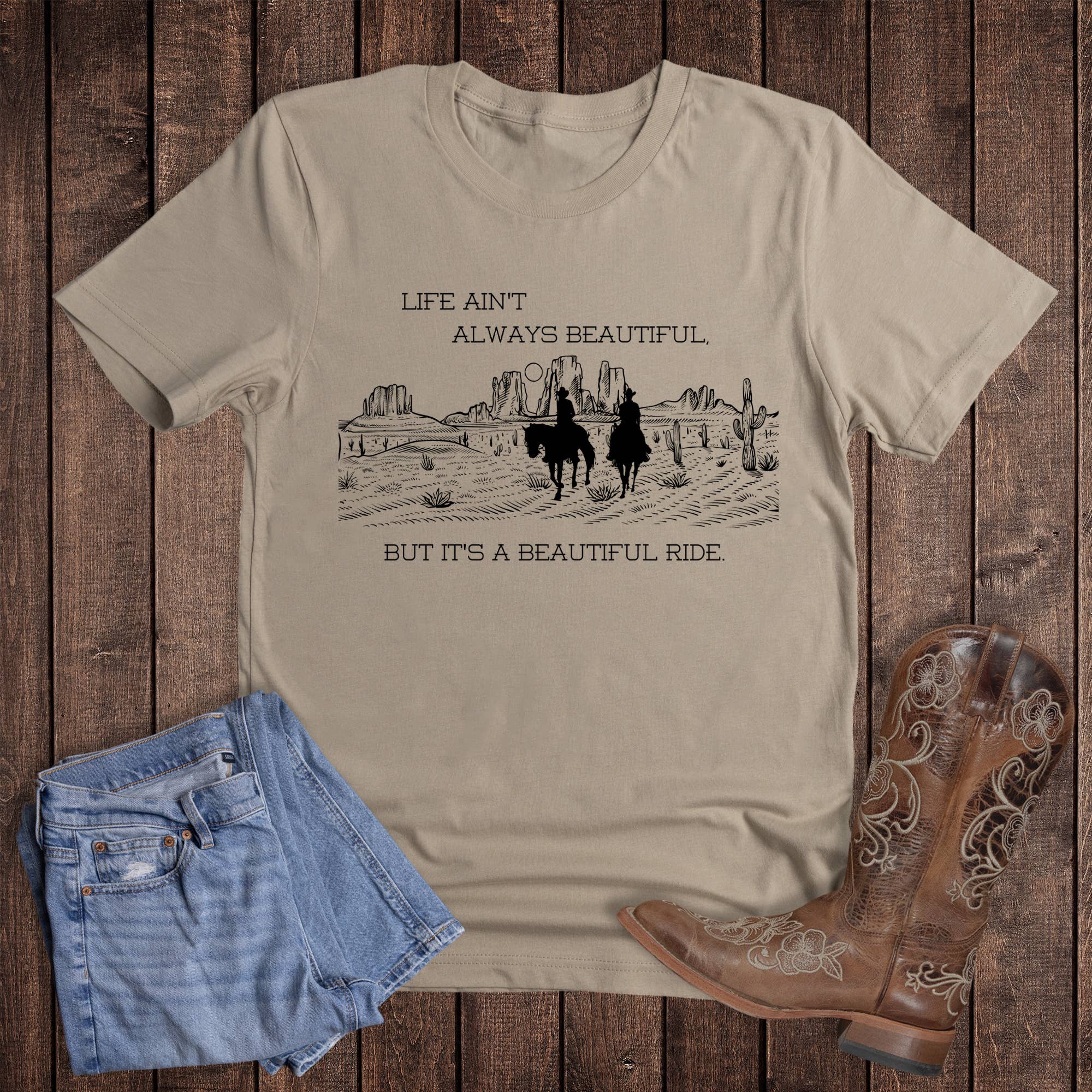 Western Beautiful Ride Graphic Tee