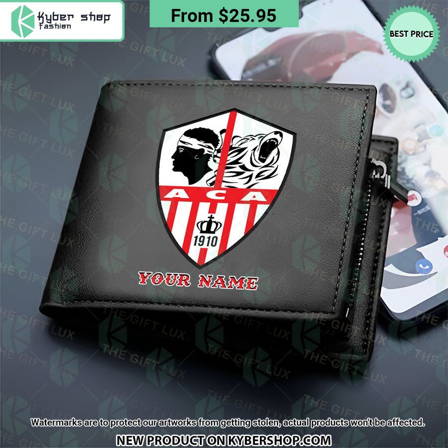 AC Ajaccio CUSTOM Leather Wallet