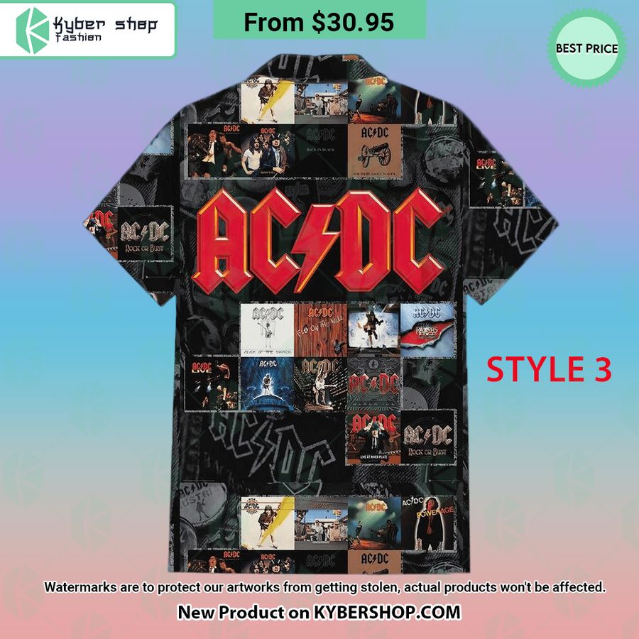 ACDC Band Hawaiian Shirt