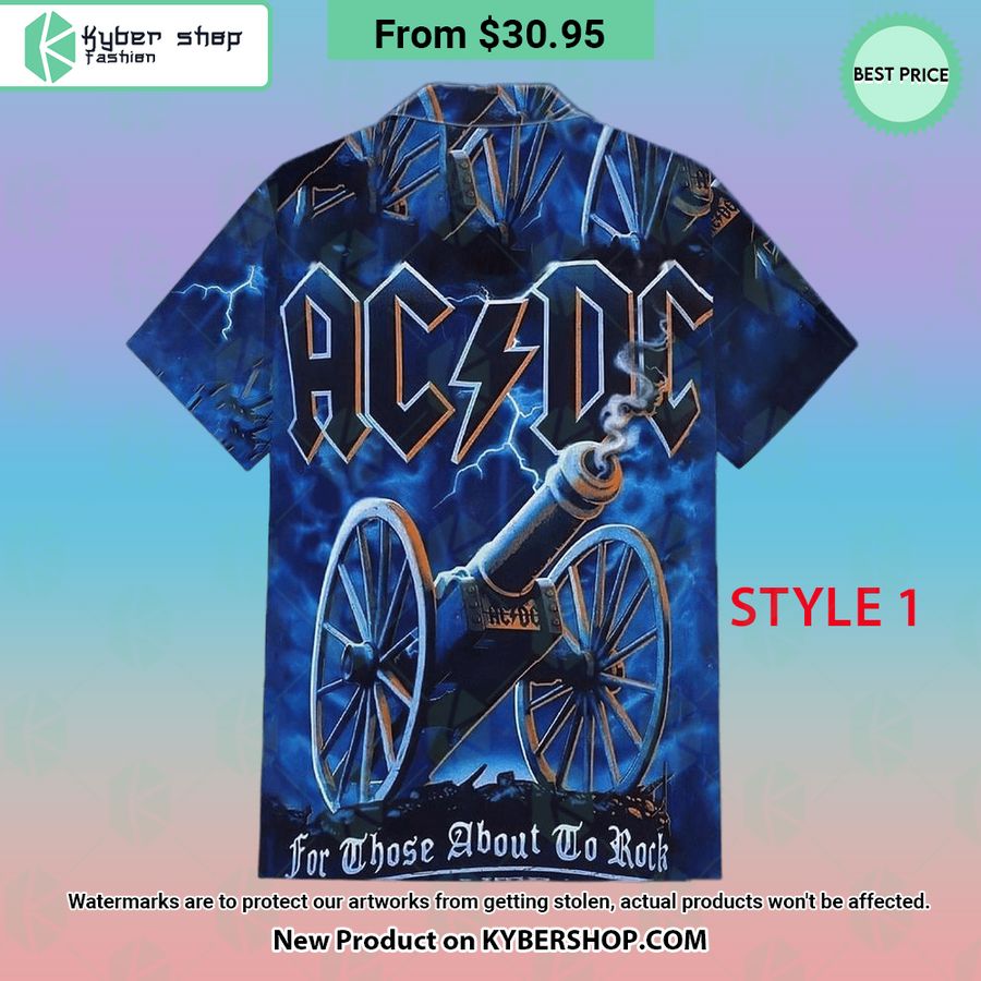 ACDC Band Hawaiian Shirt