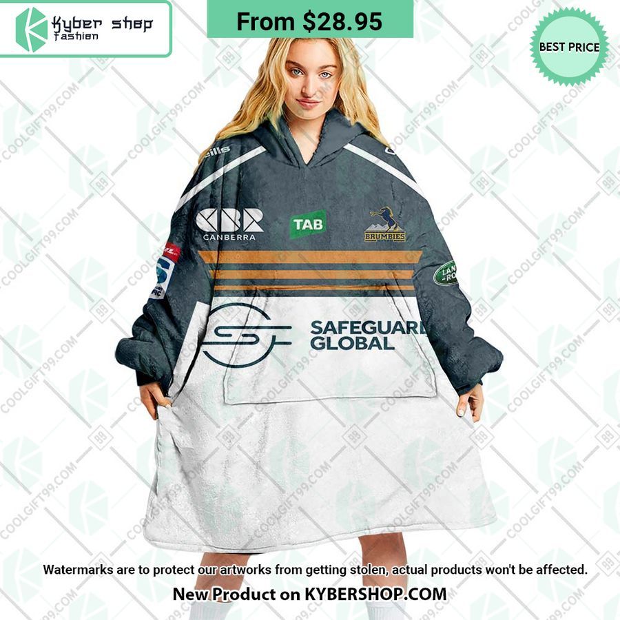 Act Brumbies Super Rugby Pacific Home Jersey CUSTOM Hoodie Blanket