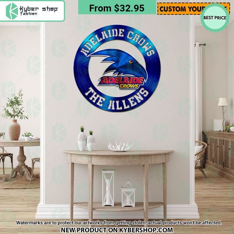 Adelaide Crows CUSTOM Metal Sign